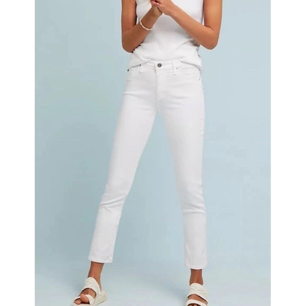 Women's AG Adriano Goldschmied‎ The Abbey Sateen Mid Rise Skinny Jeans Sz 30